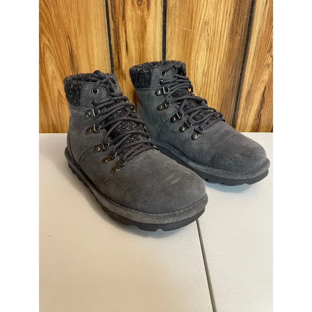 Bearpaw women's Ankle boot size 7‎ gray Suede Shoes